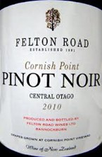 08 Pinot Noir Cornish Pt. Cent Otago (Felton Road) 2010